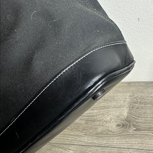 Coach Black Canvas & Leather Bag - Picture 12 of 13